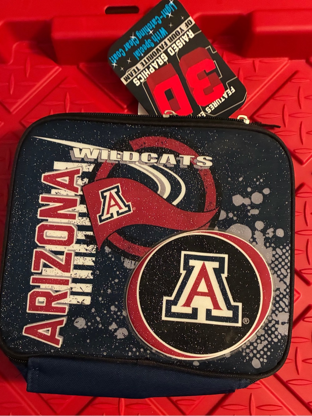 Arizona Wildcats Insulated Navy Blue Kids Accessory Lunch Case - Collegiate Logo